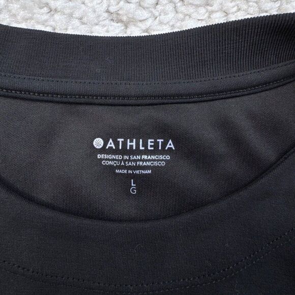 Athleta Seasoft Tank Sweatshirt Black - Picture 4 of 8